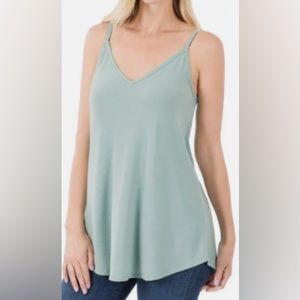 Spaghetti Strap Reversible Tank Top